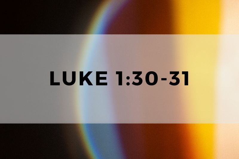 Luke 1:30-31