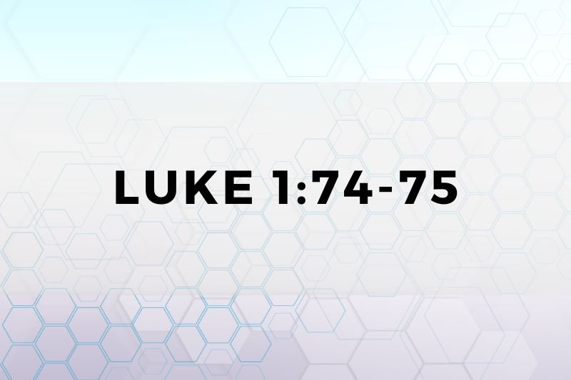 Luke 1:74-75